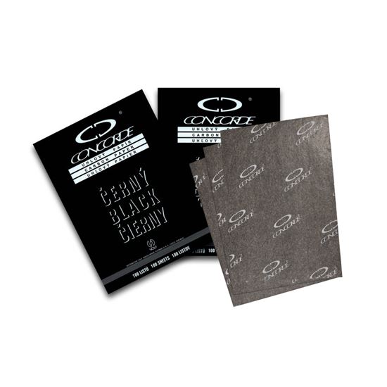 Obrázek z Uhlový papír Concorde - černá / 25 listů