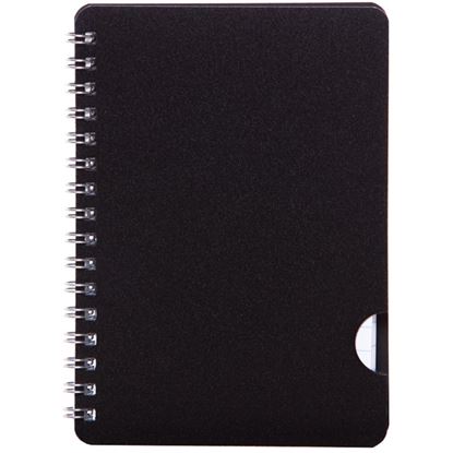 Obrázek Blok BOBO Plastic s boční spirálou - A6 / linka