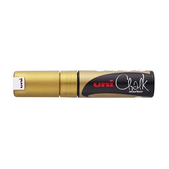 Obrázek z Popisovač křídový UNI Chalk Marker PWE-5M / zlatá