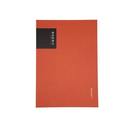 Obrázek Kniha záznamní VERDE - A4 / linka / 96 listů / cihlová