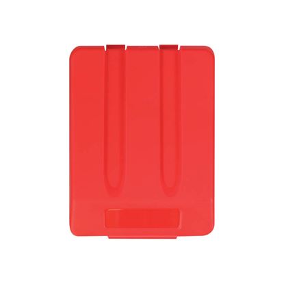 Obrázek Víko na odpadkový koš na tříděný odpad - červená