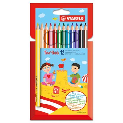Obrázek Pastelky STABILO® trojhranné Trio silné / 12 barev