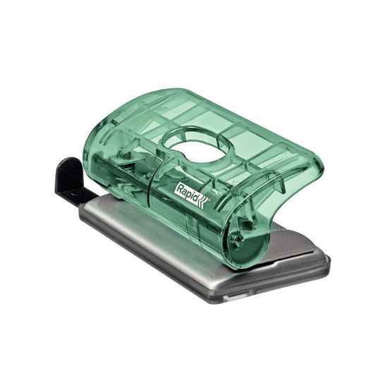 Obrázek z Kancelářský děrovač Rapid Colour´Ice FC5 mini / ledově zelená - 10 listů