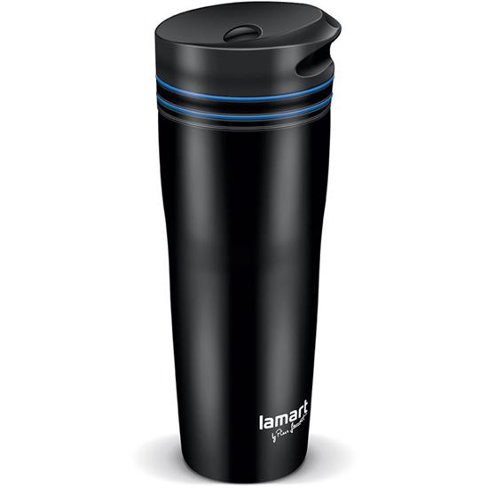 Obrázek z Termohrnek LAMART - černo-modrá / 360 ml