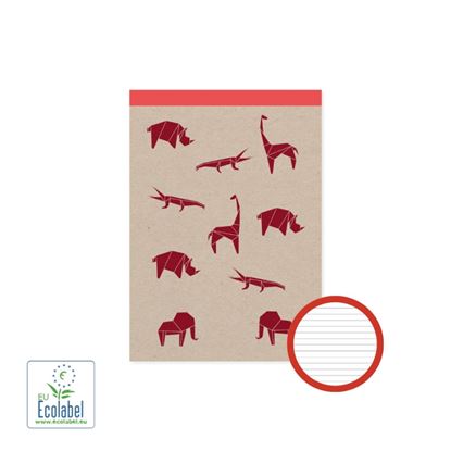 Obrázek Blok šitý recyklovaný - A6 / linka