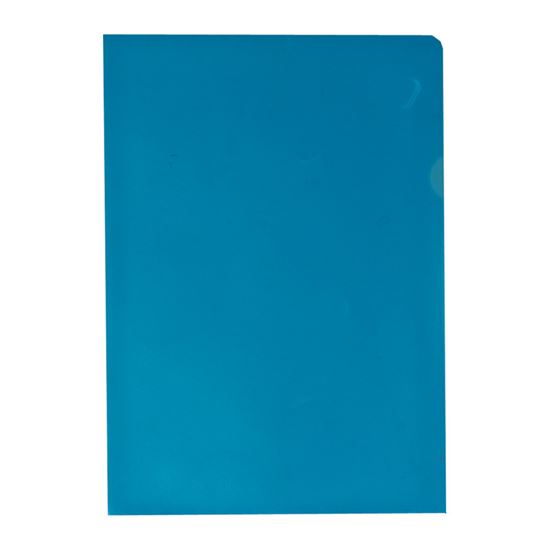 Obrázek z Zakládací obal A4 barevný - tvar L / modrá / 100 ks