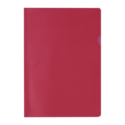 Obrázek Zakládací obal A4 barevný - tvar L / červená / 100 ks