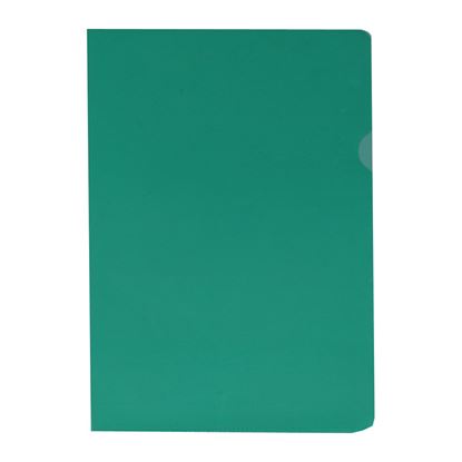 Obrázek Zakládací obal A4 barevný - tvar L / zelená / 100 ks