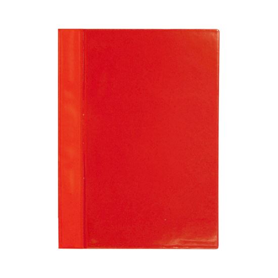 Obrázek z Rychlovazač A4 plastový s kapsou - červená