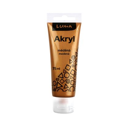 Obrázek Akrylová barva LUMA - METAL / 75 ml / měděná