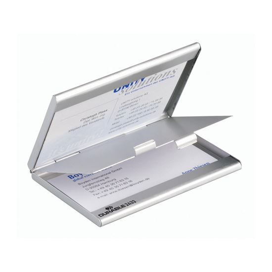 Obrázek z Durable pouzdro na osobní vizitky s příčkou