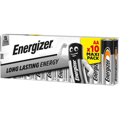 Obrázek Baterie Energizer alkalické - baterie tužková AA / 10 ks Family pack