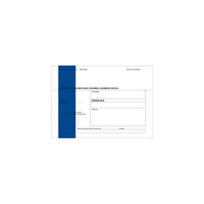 Obrázek Obálky B6 s dodejkou samopropisovací - s modrým pruhem / 1000 ks