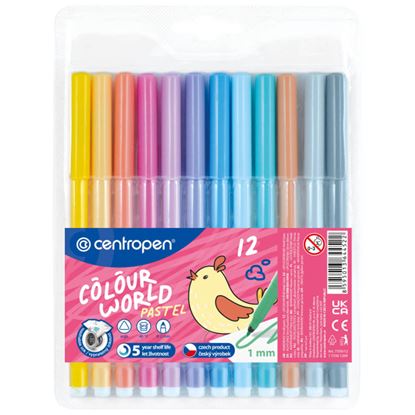 Obrázek Popisovače Centropen PASTEL 7550/12 - sada 12 ks