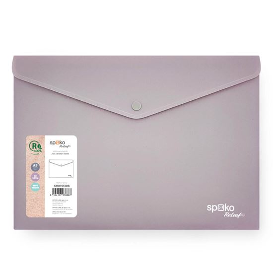 Obrázek z Spisové desky s drukem Spoko ReLeaf Soft touch - A5 / levandulová