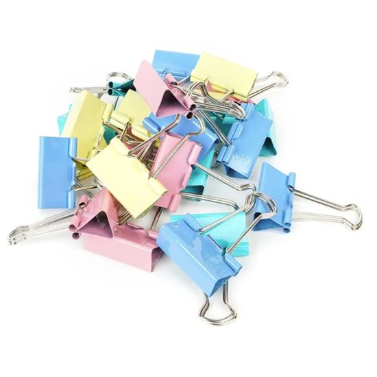 Obrázek z Klipy kovové barevné Fandy - 32 mm / barevný mix