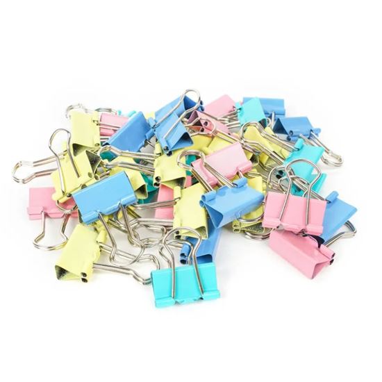 Obrázek z Klipy kovové barevné Fandy - 19 mm / barevný mix