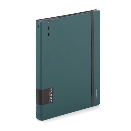Obrázek z Kroužkový záznamník VERDE Karis A4 - 90 l / zelená
