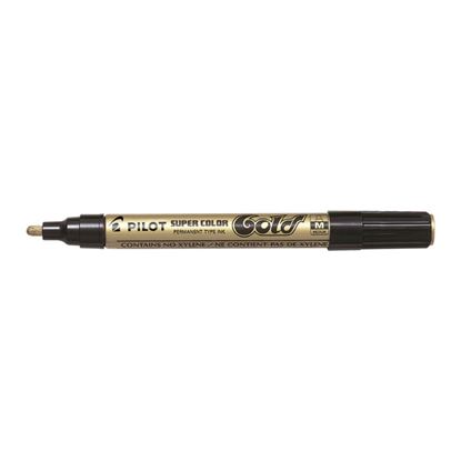 Obrázek Popisovač Pilot Super Color - zlatá / M / 2 mm