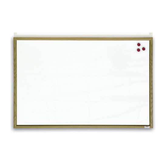 Obrázek z Tabule bílá magnetická v dřevěném rámu - 60 x 90 cm