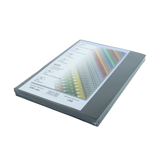 Obrázek z Desky pro kroužkovou vazbu přední strana - A4 / kouřová / 100 ks