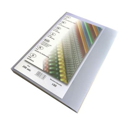 Obrázek Desky pro kroužkovou vazbu přední strana - A4 / čirá / 100 ks