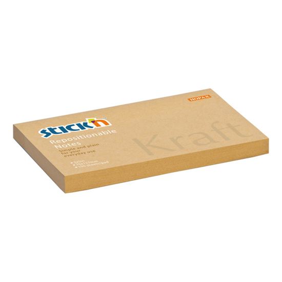 Obrázek z Samolepicí bločky Stick´n by Hopax Kraft Notes - 76 mm x 127 mm / 100 lístků