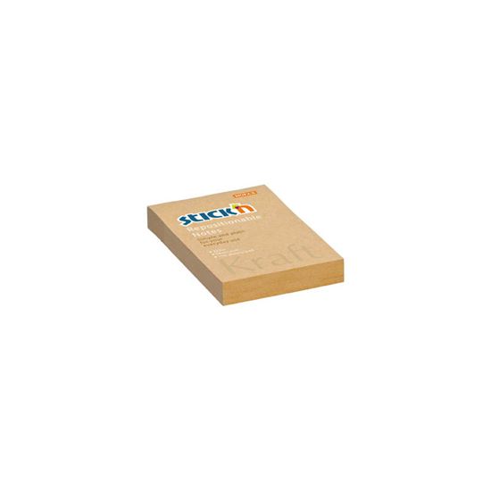 Obrázek z Samolepicí bločky Stick´n by Hopax Kraft Notes - 76 mm x 51 mm / 100 lístků