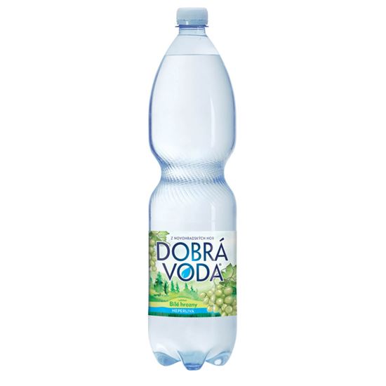 Obrázek z Dobrá voda s příchutí - bílé hrozny / neperlivá / 1,5 l