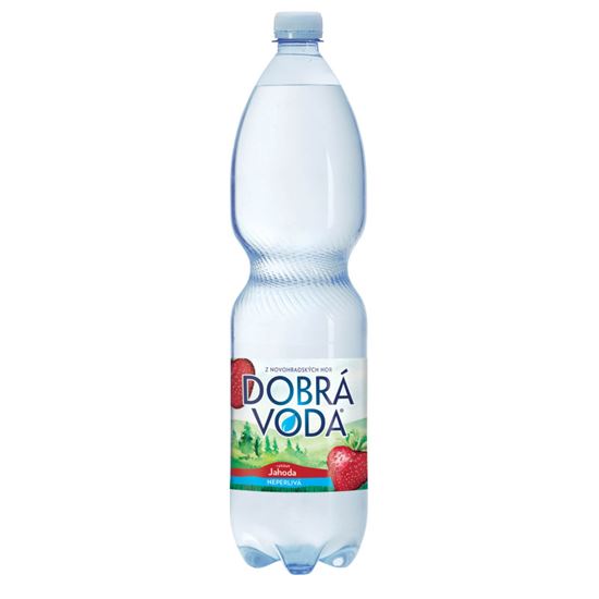 Obrázek z Dobrá voda s příchutí - jahoda / neperlivá / 1,5 l