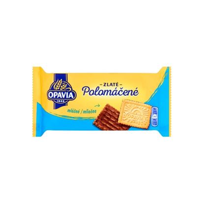 Obrázek Opavia Zlaté Polomáčené sušenky mléčné / 100g