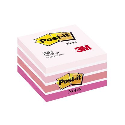 Obrázek Samolepicí bločky Post-it kostky - růžové odstíny / 450 lístků