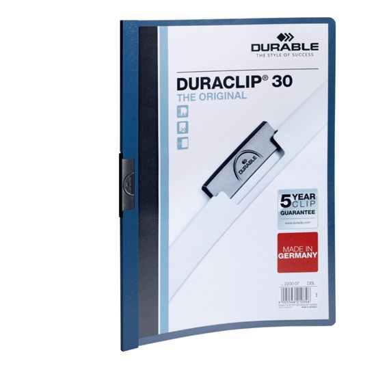 Obrázek z Desky A4 Duraclip - kapacita 30 listů / modrá