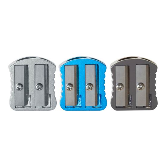 Obrázek z Ořezávátko Spoko Solid kovové - dvojité / mix barev