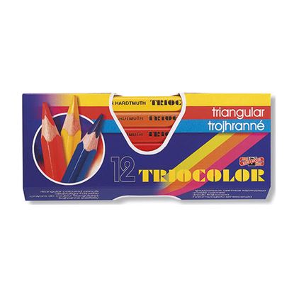 Obrázek Pastelky Koh-i-noor Triocolor silné / trojhranné / 12ks