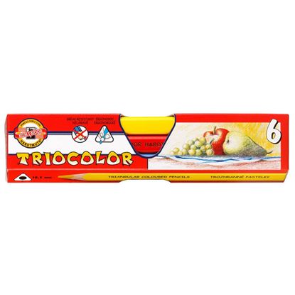 Obrázek Pastelky Koh-i-noor Triocolor silné / trojhranné / 6ks