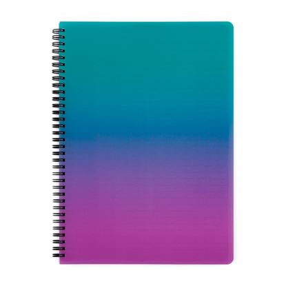 Obrázek Blok kroužkový OMBRE - A4 / linka / růžová