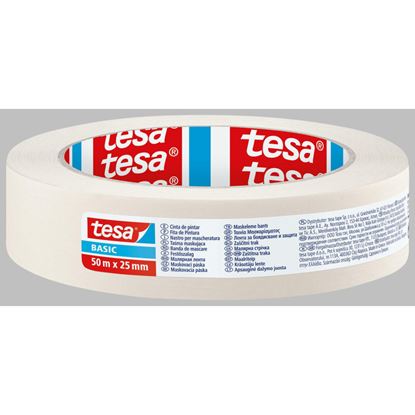 Obrázek Lepicí páska krepová Tesa bílá - 25 mm x 50 mm