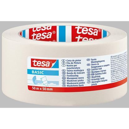 Obrázek Lepicí páska krepová Tesa bílá - 50 mm x 50 m