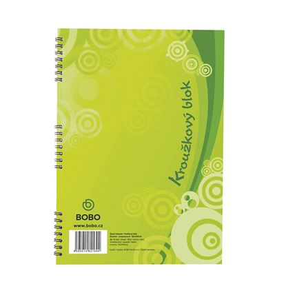 Obrázek Blok BOBO s boční vazbou - A4 / čtvereček