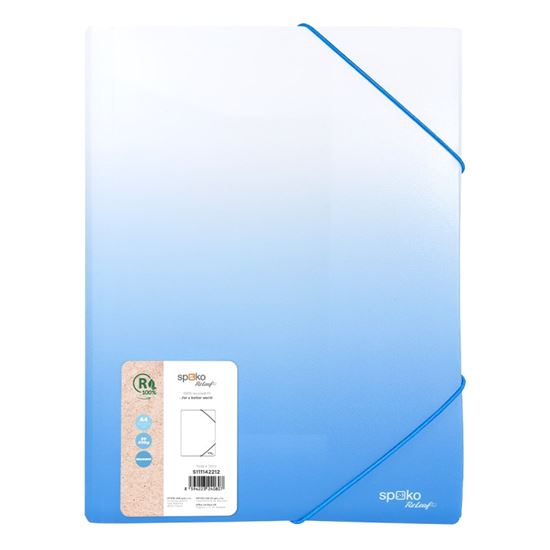Obrázek z Spisové desky A4 s gumou Gradient - modrá