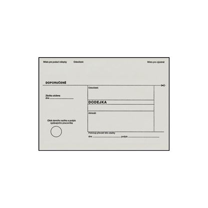 Obrázek Obálky B6 s dodejkou - bílá / 1000 ks