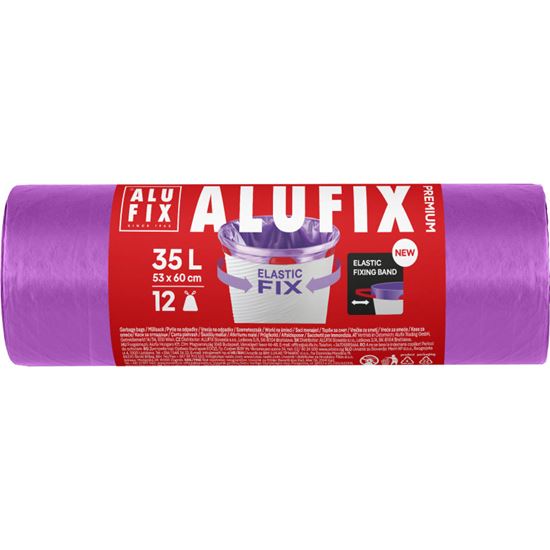 Obrázek z Pytle Alufix Premium Elastic Fix - 53x60cm / 35l / 22my / 12ks