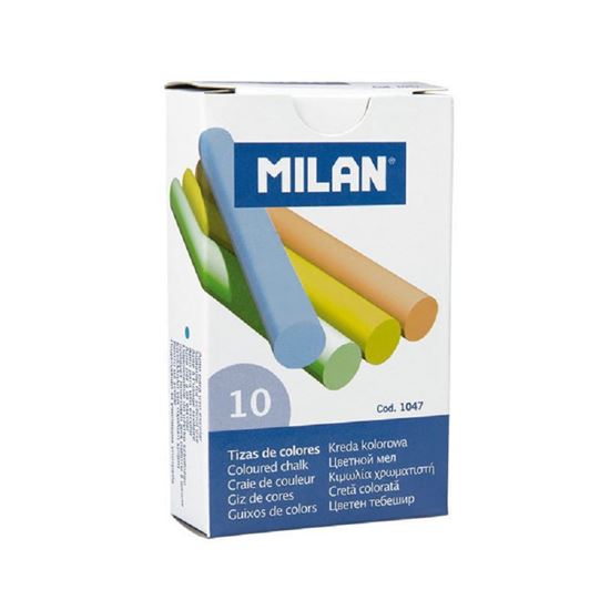Obrázek z Křídy školní Milan - barevné / 10 ks