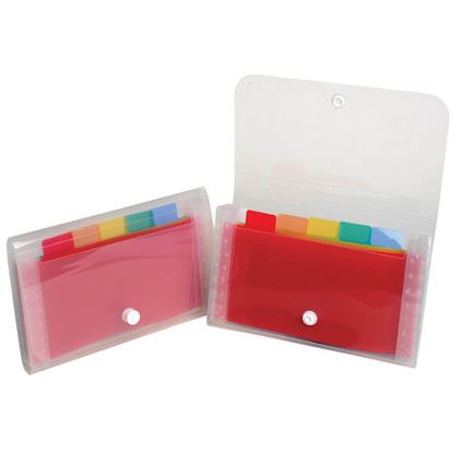 Obrázek Spisovka s přihrádkami Crystal - 18 x 11 cm / 6 přihrádek