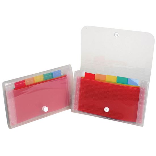 Obrázek z Spisovka s přihrádkami Crystal - 18 x 11 cm / 6 přihrádek