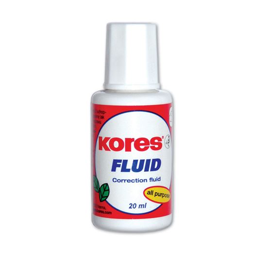 Obrázek z Opravný lak Kores Fluid - 20 ml – štěteček