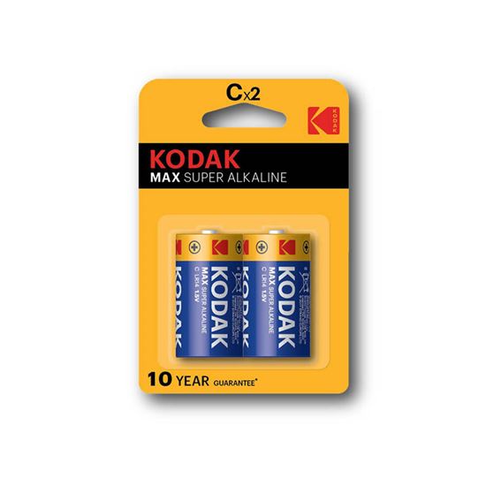 Obrázek z Baterie Kodak alkalické - baterie mono článek malý R14 / 2ks
