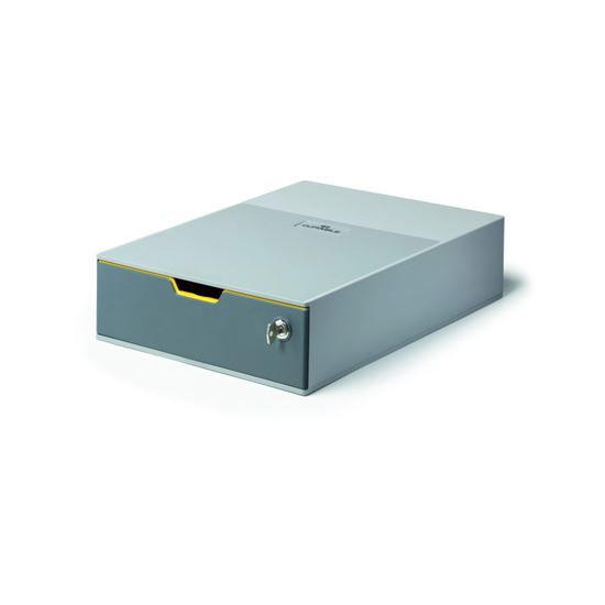 Obrázek z Zásuvkový box VARICOLOR® SAFE - 1 zásuvka + zámek / šedá