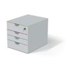 Obrázek z Zásuvkový box VARICOLOR® SAFE - 4 zásuvky + zámek / bílá
